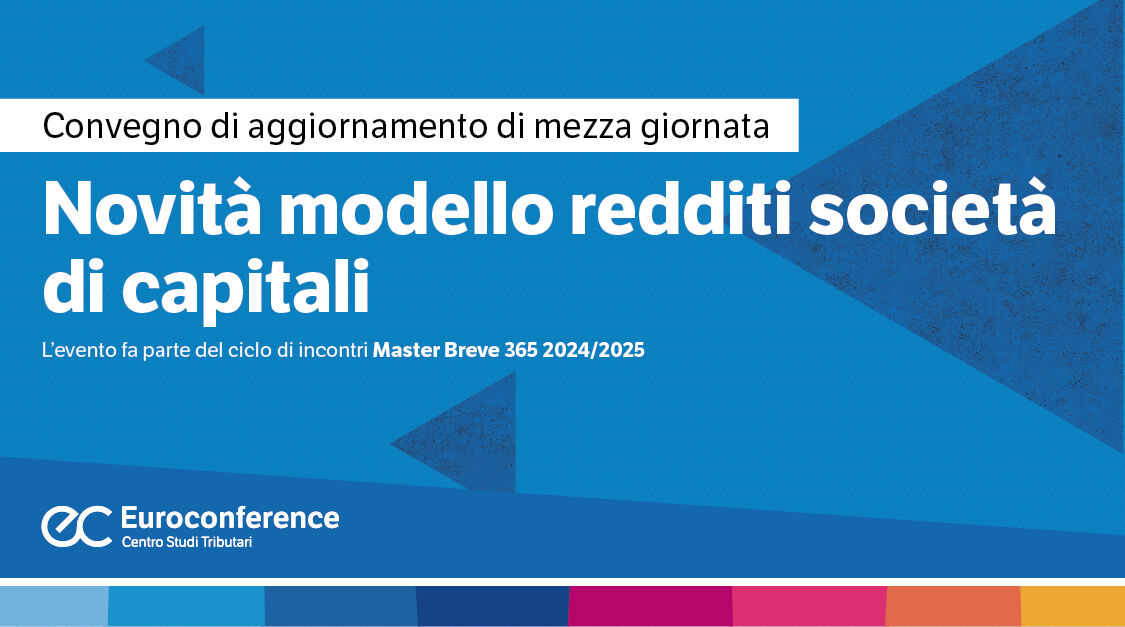 Immagine Novità modello redditi società di capitali | Euroconference